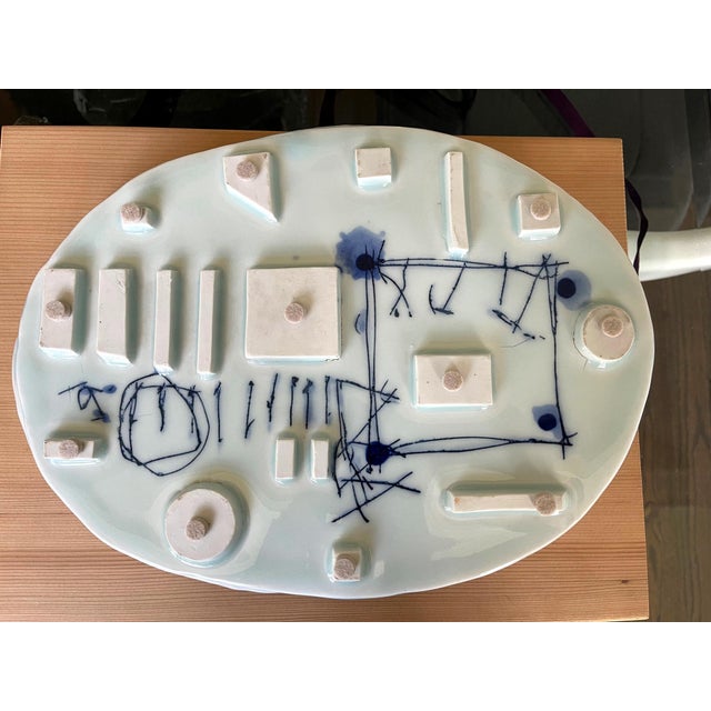 2000 - 2009 Japanese Contemporary Ceramic Sculptural Slab Yoshikawa Masamichi For Sale - Image 5 of 11