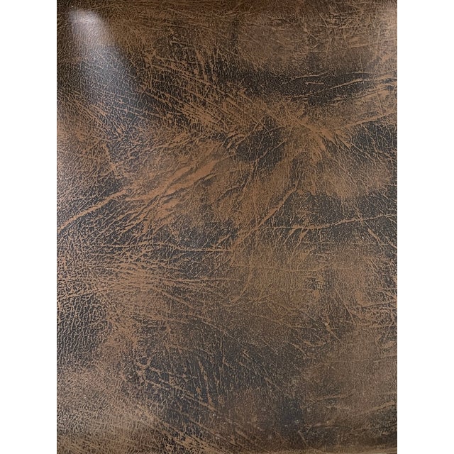 Brown Pair of Old Hickory “Old Faithful” Upholstered Barstools For Sale - Image 8 of 8