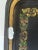 Antique Folk Art Black and Gold Tole Metal Tray For Sale - Image 10 of 11