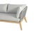 2020s Cypress Teak Wood 2-Piece Left Arm Chaise Outdoor Sectional - Gray For Sale - Image 5 of 13
