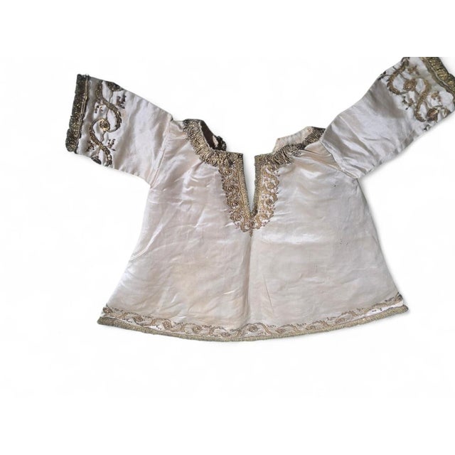 18th Century Embroidered Christ Child Garments, Framed, 1750s For Sale - Image 4 of 11