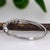 Metal Dainty Alexandrite Band With Milgrain Details in Solid 14k White Gold | Rd 2mm, Size 6.75 For Sale - Image 7 of 8