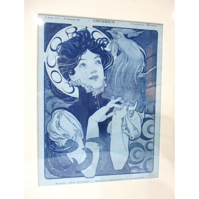 Alphonse Mucha Alphonse Mucha Nouveau French Cocorico Magazine Cover For Sale - Image 4 of 10