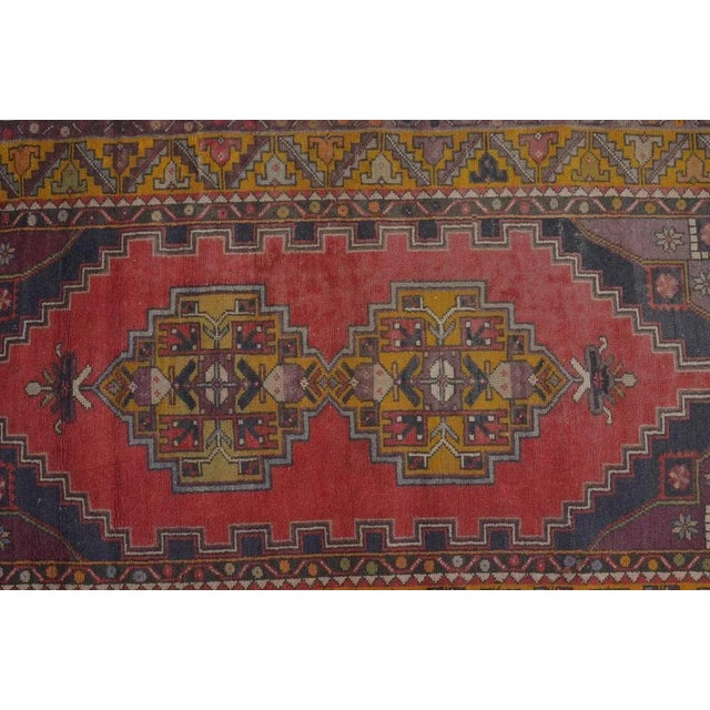 Red Wool Rug, 1960s For Sale - Image 4 of 10