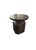 Sculptural Suar Wood Side Table, Espresso Finish Modern Organic For Sale - Image 6 of 6
