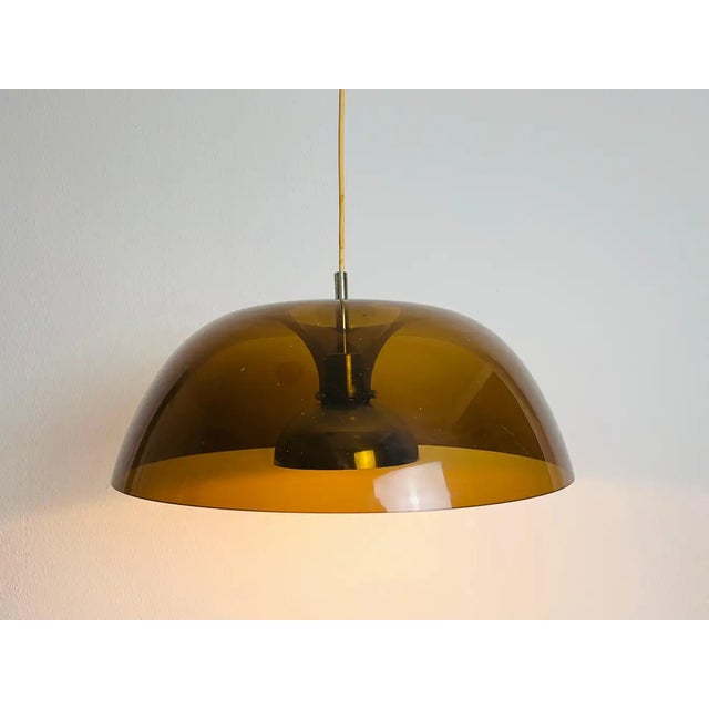 Glass Acrylic Glass Pendant Lamp by Temde, 1970s For Sale - Image 7 of 13