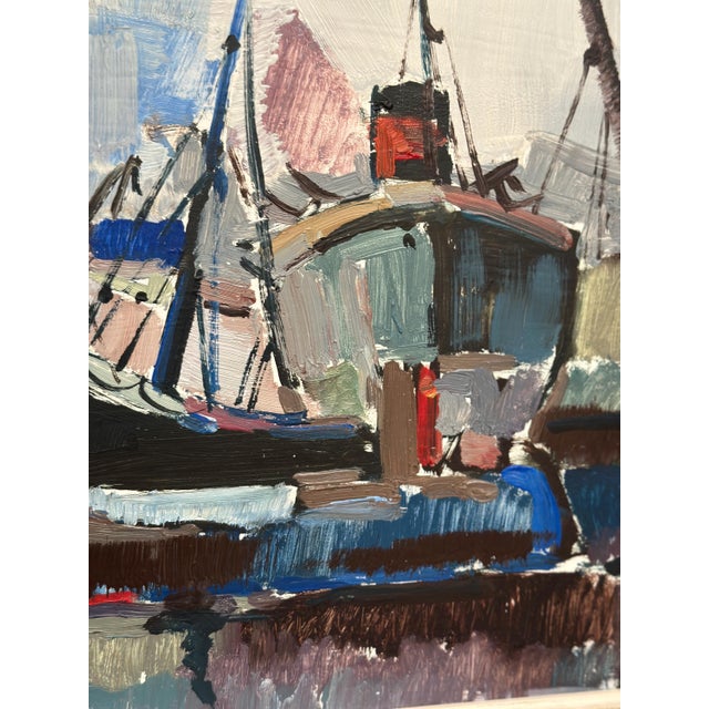 Gösta Stawåsen, Marine Scene, 1950s, Oil on Panel, Framed For Sale - Image 8 of 18