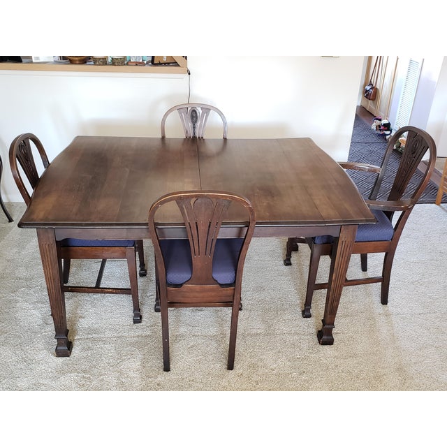 Antique Walnut Dining Set Chairish