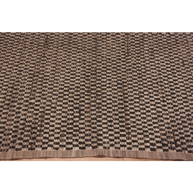 Nazmiyal Collection Large Geometric Checkerboard Modern Rug For Sale In New York - Image 6 of 7