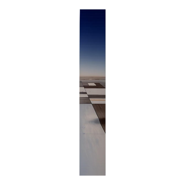 Wayne McKinzie Contemporary Geometric Landscape Painting, 47” Tall For Sale