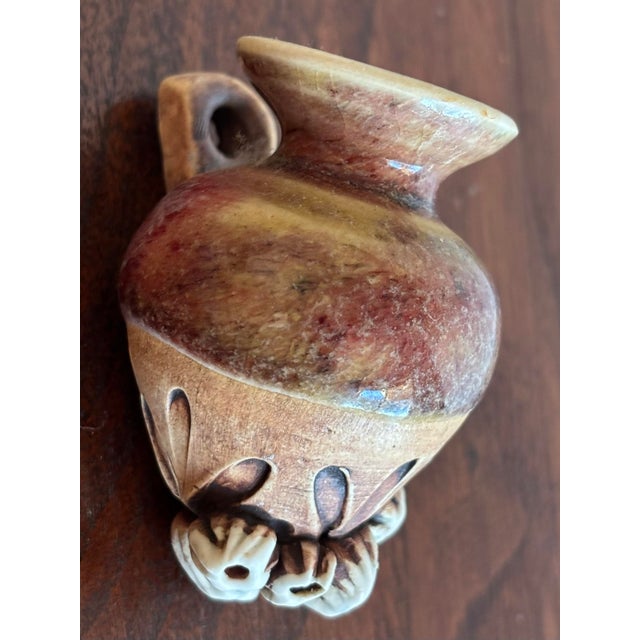 Ceramic Studio Pottery Hanging Bud Vase With Sea Life Motif For Sale - Image 7 of 7