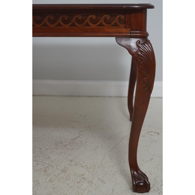 1990s Pennsylvania House Ball & Claw Cherry Dining Room Table For Sale - Image 5 of 18