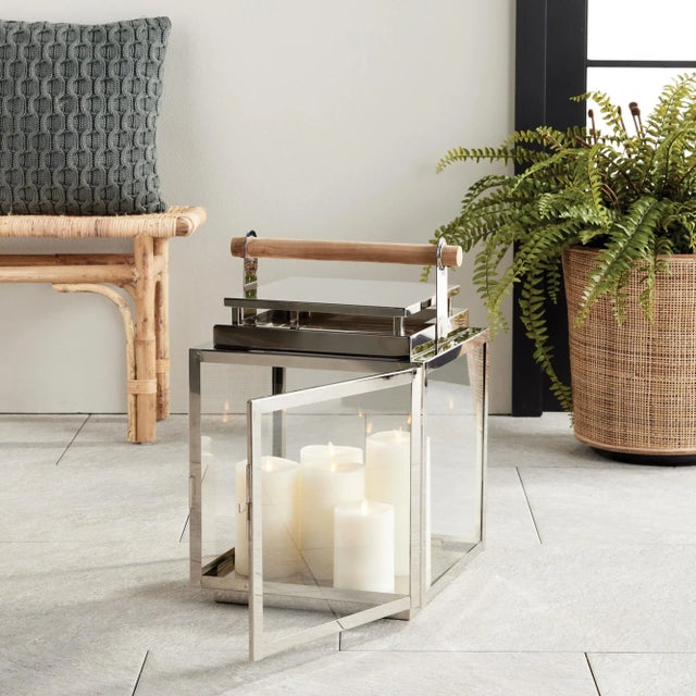 Transitional Adwin Outdoor Lantern Large For Sale - Image 3 of 5