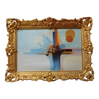 (Batlansen) Abstract Original Painting (Custom Frame) For Sale
