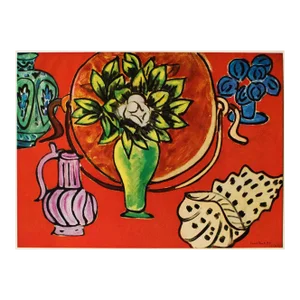 1940s After Henri Matisse "Still Life With Magnolia", First Edition Period Swiss Lithograph
