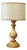 Square Gilt Table Lamp For Sale