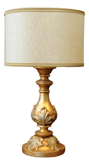 Square Gilt Table Lamp