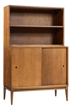Mid 20th Century Paul McCobb for Planner Group Mid Century Sliding Door Cabinet With Hutch