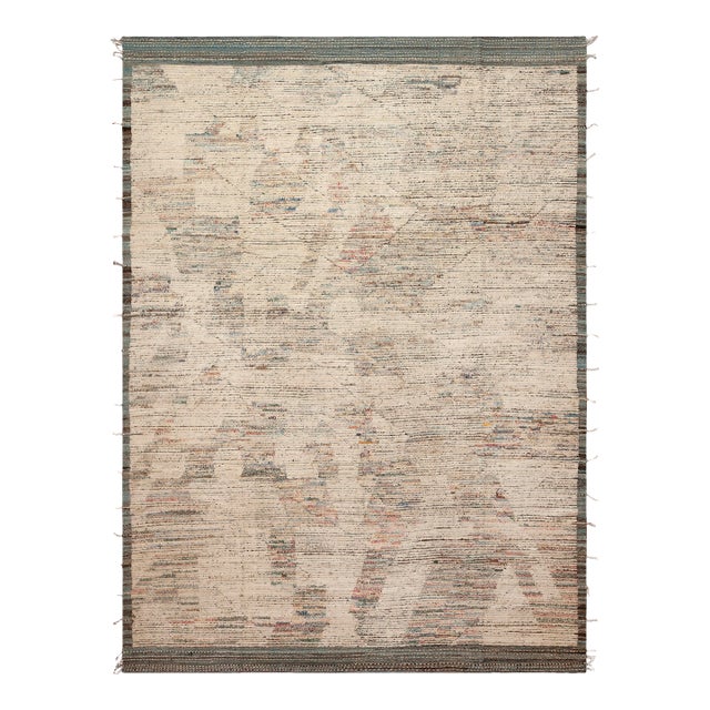 Nazmiyal Collection Contemporary Muted Tone Rug For Sale