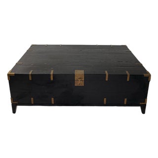 Restoration Hardware Cayden Campaign Trunk Coffee Table For Sale