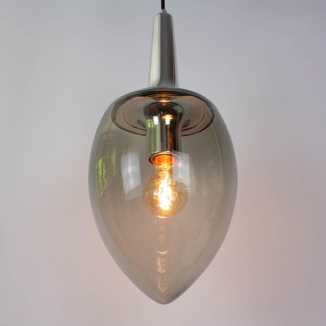1960s Vintage Teardrop Pendant Lamp from Peill & Putzler, Germany, 1960s For Sale - Image 5 of 16