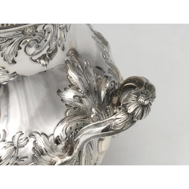 Tiffany & Co. G&w Coin Silver 5-Piece Tea & Coffee Set – Rococo Revival, 1854–1868, Excellent Condition For Sale - Image 14 of 16