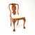 Brown Vintage Queen Anne Style Dining Table and Chairs in Burr Walnut, 1920, Set of 9 For Sale - Image 8 of 11