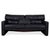 Black Black Leather 3-Seater Sofa from Brühl For Sale - Image 8 of 8
