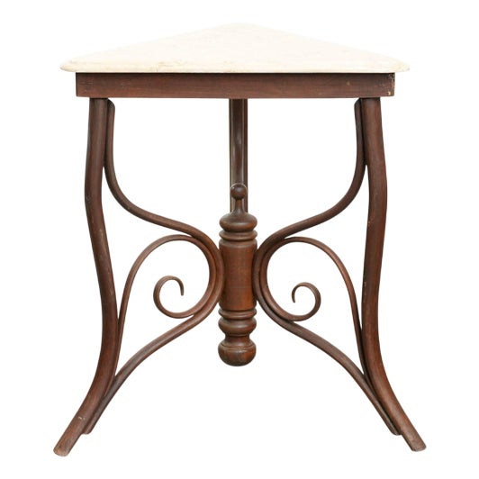 Side Table with Natural Stone Top from Thonet For Sale