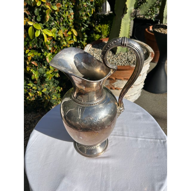 Rogers Bros. Vintage Rogers Bros. Meriden Silver Plate Pitcher For Sale - Image 4 of 14
