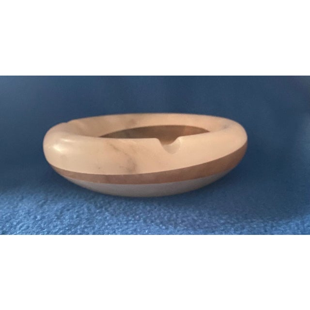 Lovely vintage Italian stone ashtray & catchall. Very fun!!