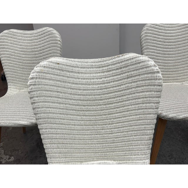White Vincent Sheppard Lily Dining Chairs, Set of Three For Sale - Image 8 of 13