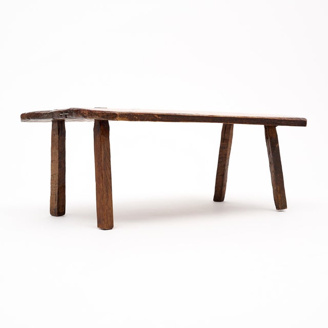 Italian Italian Arte Povera Antique Side Table For Sale - Image 3 of 10