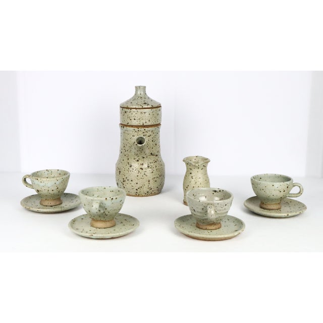 Coffee Service by Gustave Tiffoche, 1970, Set of 10 For Sale - Image 3 of 12