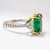 Metal GIA Certified Oval 5.72 Ct Green Emerald Platinum Cocktail Ring For Sale - Image 7 of 9