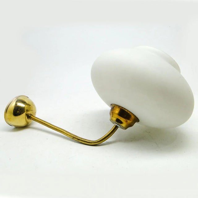 Goldenrod Art Deco Style Wall Lamp, Poland, 1950s For Sale - Image 8 of 8