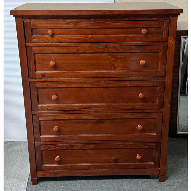 Rustic Pottery Barn Teen Beadboard Dresser For Sale - Image 3 of 11