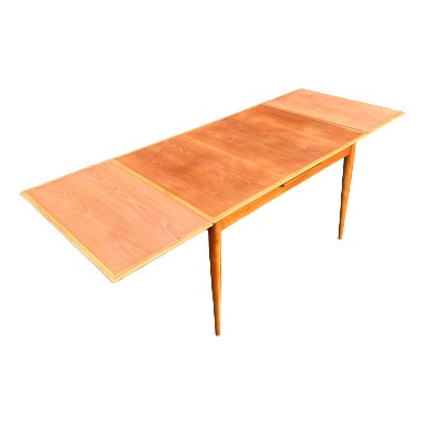 Extendable Beech Dining Table from Alma Tische For Sale