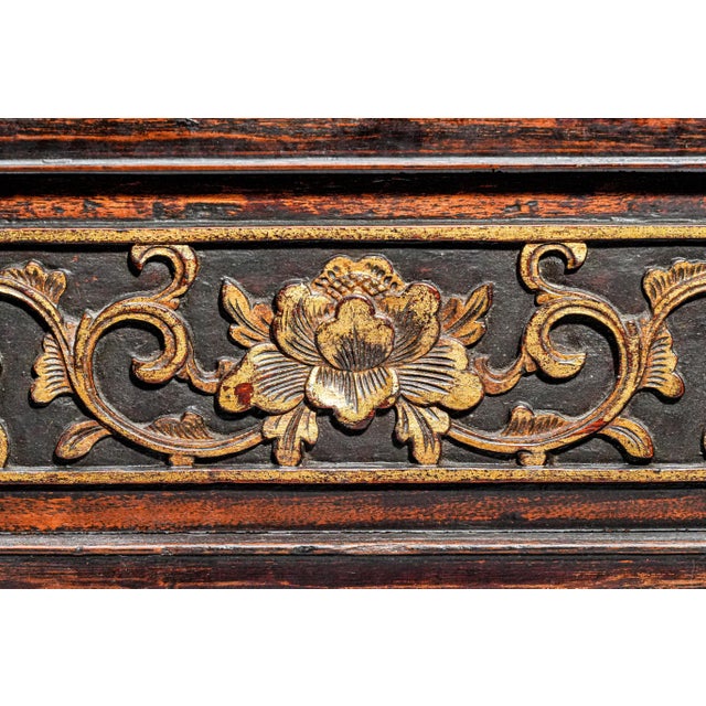 Incredible Large Antique Carved Wood Chinese Asian Table Screen Home Decor Chinoiserie For Sale - Image 13 of 17