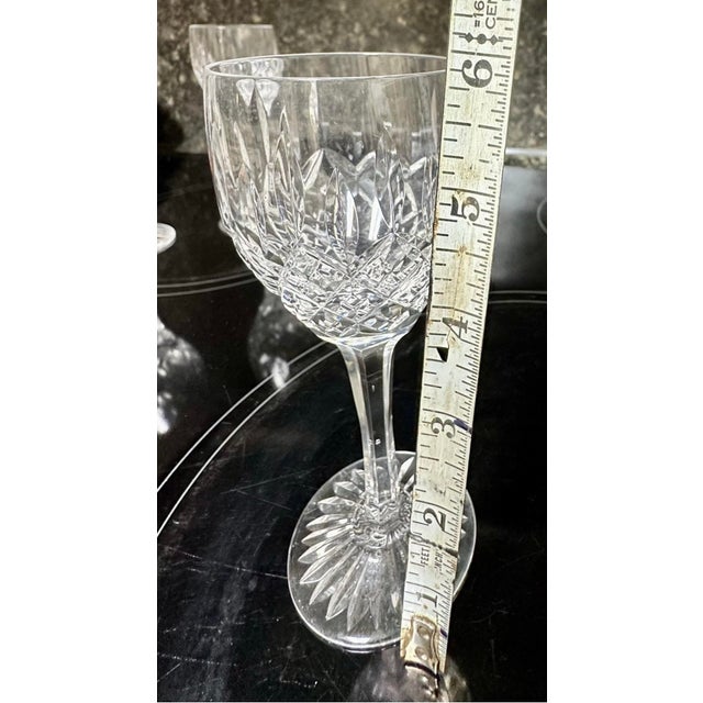 Late 20th Century Atlantis Crystal Ships Decanter and 10 Wine Glasses Made in Portugal- Set of 10 For Sale In Houston - Image 6 of 10