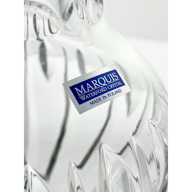 Glass Waterford (Marquis) “Sheridan” Crystal Bulbous Flower Vase For Sale - Image 7 of 9