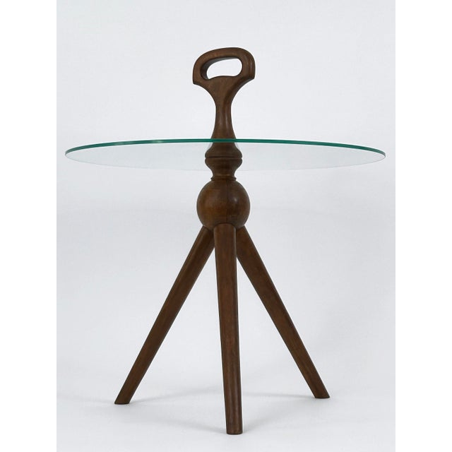 Mid-Century Teak Tripod Side Table from Cesare Lacca, Germany, 1960s For Sale - Image 12 of 18
