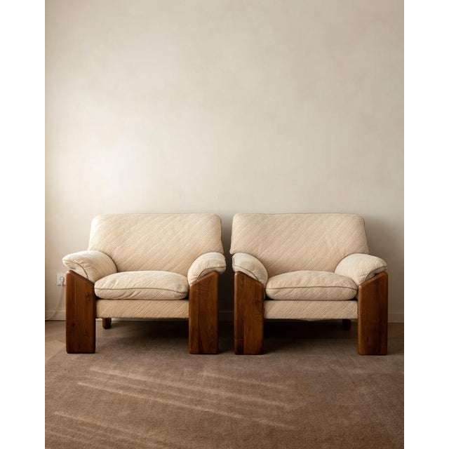 Textile Italian Sapporo Seating Group by Mario Marenco for Mobil Girgi, 1970s, Set of 3 For Sale - Image 7 of 18