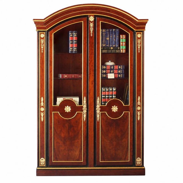 Mahogany Bookcase, Italy, 20th Century For Sale - Image 3 of 7