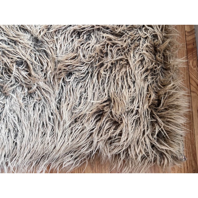 Antique Kilim and Alpaca Floor Pillow For Sale - Image 10 of 10