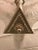 Metal French Art Deco Triangular Starburst Chandelier For Sale - Image 7 of 12