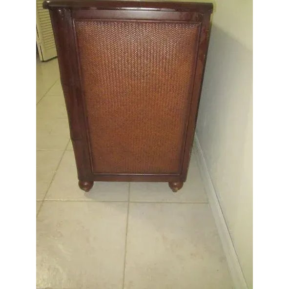 1990s Server Buffet Sideboard Tropical Tommy Bahama Style 3 Drawer 2 ...