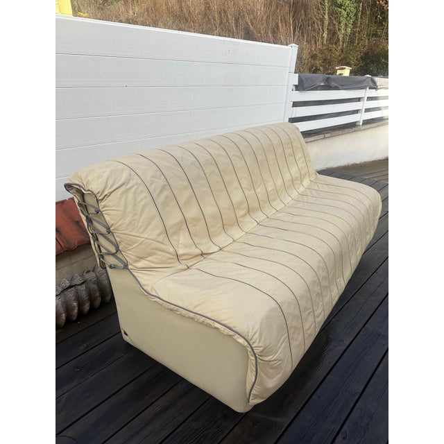 Sofa and Leather Chairs, 1980s, Set of 3 For Sale - Image 17 of 18