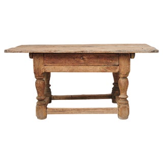 Antique Swedish Baroque Table For Sale