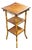 Vintage Italian Bamboo and Oak Side Table For Sale
